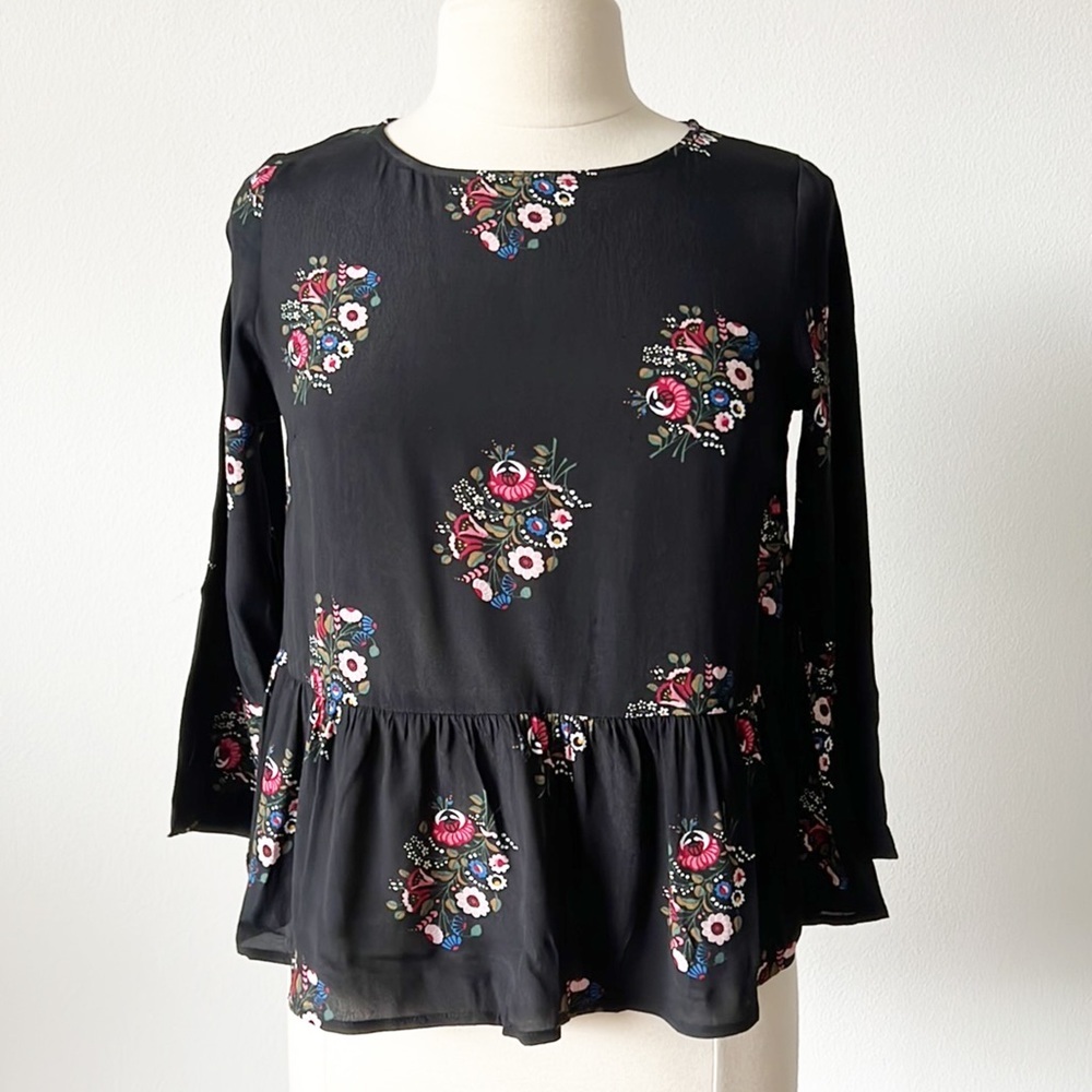 Frnch Floral Blouse Size XS